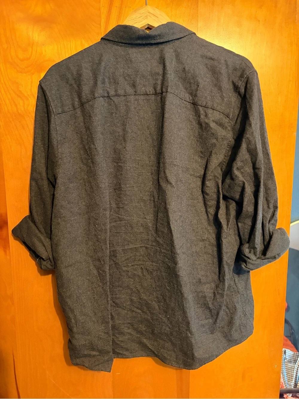 Banana Republic Men's Dark Charcoal Button-Down Shirt